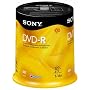 Sony DVD-R 16x Recordable DVD (4.7GB) - 100 Disc Spindle