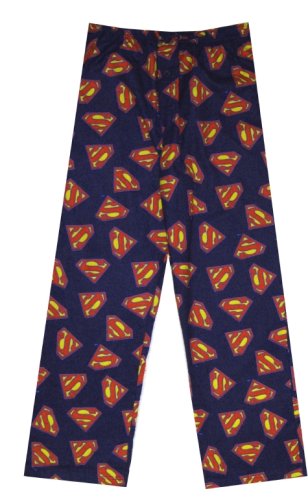 Buy Superman Shields Blue Flannel Lounge Pants for men