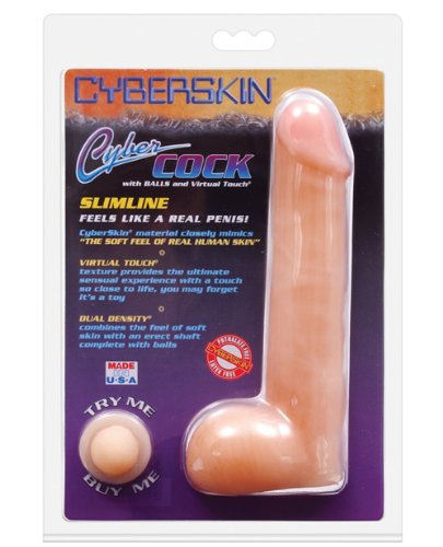 CyberSkin Penis with Balls, Slimline