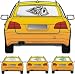 Produkt-Bild: Car-Tattoo Auto Heckscheibenaufkleber Motiv A034; Farbe T&uuml;rkis