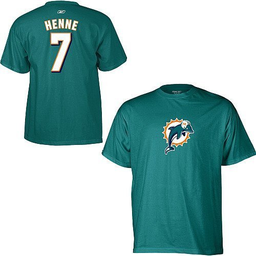 Chad Henne Miami Dolphins Aqua NFL Player T-Shirt
