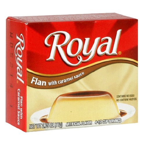 Royal Flan Caramel Custard, 2.75-Ounce Containers (Pack of 24) by Royal