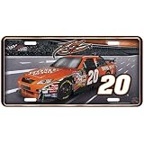 #20 Tony Stewart '08 Metal License Plate w/ Car & Number