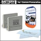 2 Pack Battery Kit For Canon PowerShot ELPH 310 HS ELPH 300 HS ELPH 100 HS  ....