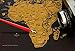 Scratch-Off World Map - Black with Golden Coating - Large 32.5 x 23.4 Inches World Interactive Travel Poster - Bright Colors Deluxe Edition - Comes with Compass & Scratching Tool by Info-Glob