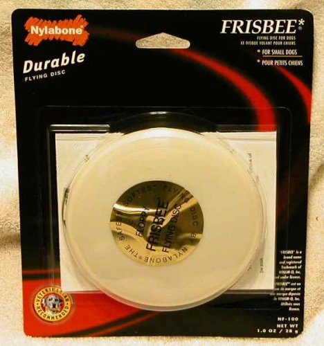 Durable Dog Frisbee, White