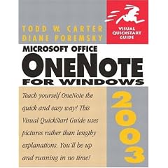 Microsoft Onenote 2003 for Windows: Visual Quickstart Guide (Visual QuickStart Guides)