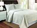 Greenland Home Vashon Twin Quilt Set, Ivory