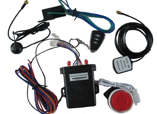 GSI Super Quality Motorcycle Waterproof GPS Alarm Tracking System - Remotely Disarm and Cut Engine, Pinpoint Motorcycle Location by Phone at All Times - Alarm by Voice or SMS Text Messages - Requires GSM Sim Card by Cingular or T-Mobile Etc. - For Suzuki, Honda, Yamaha, Kawasaki, Ducati, Harley Davidson, Etc.