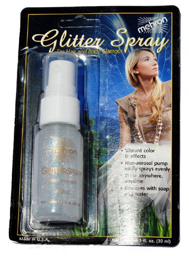White Hair & Body Glitter Spray