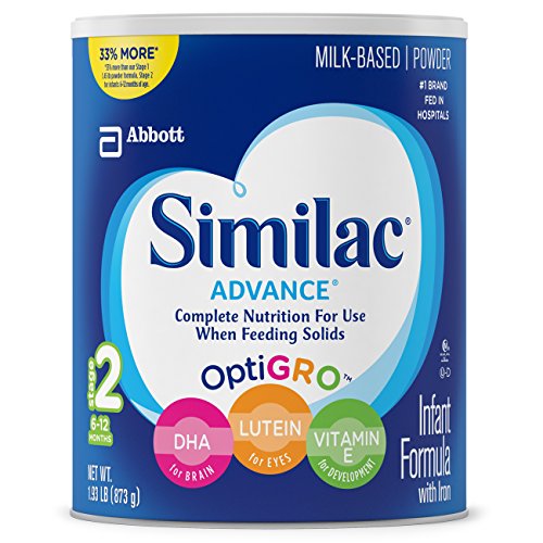Similac Advance Infant Formula, Stage 2, Powder, 30.8 Ounces (Pack of 4)