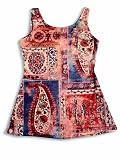 LTP by Les Tout Petites - Girls Tank Style Sun Dress, Red/Multi
