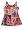 LTP by Les Tout Petites - Toddler Girls Tank Style Sun Dress, Red/Multi (Size 3)