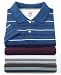 Uniform Shirts - Club Room Shirt, Big and Tall Estate Striped Polo Shirt Uniform Blue 4XB