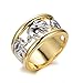 Rongxing Jewelry Beautiful Elephant Animal Rings Women's Yellow Gold Filled Size 6-10