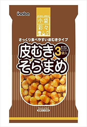 60gX15 pieces Inaba peanut three bags Peel broad beans