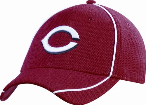 MLB Cincinnati Reds Authentic Batting Practice Cap (Scarlet, Medium/Large)