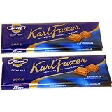 *TWO* FAZER MILK CHOCOLATE 200g Bars Made in Finland by 