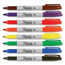 Sharpie Fine Point Permanent Markers, 8 Colored Markers(30078)