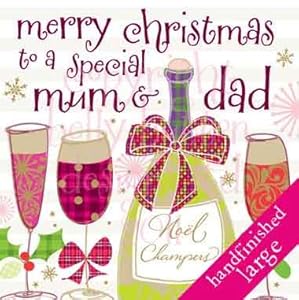 Christmas 2020: xmas wishes, quotes, whatsapp status, hd images, messages to send your loved ones " Merry Christmas To A Special Mum & Dad " Large Handmade Christmas Card - PTN43: Amazon.co.uk