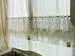Vintage Hand Cutwork/Embroi Valance/Cafe Cutrain15"x46"