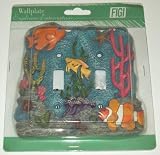Tropical Fish Coral Reef Deep Sea Double Switch Plate