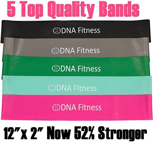 Resistance Loop Bands ● Set of 5 Bands ● 5 Resistance Options ● Free Carry Bag! ● 12 Inch Exercise Band ● Quality Latex Guarantee for the Best Pull ● Physical Therapy Band ● Gym, Home, and Travel Friendly ● Life Time Warranty!