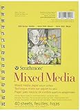 Strathmore 90-Pound 40-Sheet Mixed Media Vellum Paper Pad, 5.5 x 8.5 Inches (361900