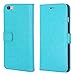 iPhone 6 Plus Case, LK [Stand Feature] iPhone 6 Plus Wallet Case, PU Leather Case Flip Cover + Screen Protector & Stylus for iPhone 6 Plus (Sky Blue)