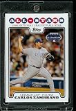 Carlos Zambrano AS ( All Star ) Chicago Cubs - 2008 Topps Updates & Highlights Baseball Card in Protective Screw Down Display Case!