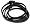 cored Lederarmband wrap 100cm Schwarz g20-schwarz
