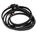 cored Lederarmband wrap 100cm Schwarz g20-schwarz