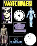 NECA Watchmen Movie Set of 7 Magnets Ozymandias and Dr. Manhattan