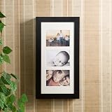 Photo Display Wall-Mount Black Jewelry Armoire KWA012