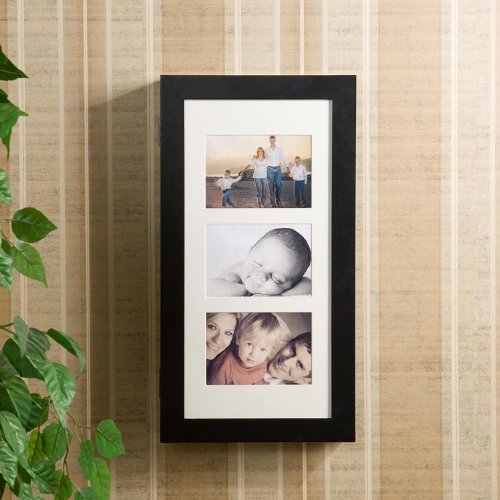 Photo Display Wall-Mount Black Jewelry Armoire KWA012