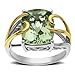 Sterling Silver and 14k Yellow Gold Cushion Cut title=
