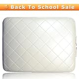 51LFE7rztxL. SL160  Soho Collection White Pearl Laptop Sleeve / Case with Keyboard Shield for MacBook 13
