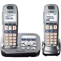 Panasonic KX-TG6592EM Twin Pack Big Button DECT Phone with 40 minute TAM
