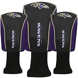 Baltimore Ravens Black Three-Pack Golf Club Headcovers