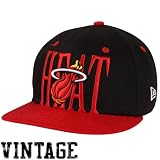 New Era Step Above Miami Heat Snapback Hat Black. Size: