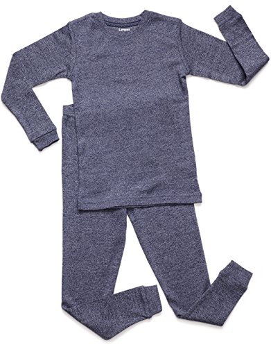 Leveret Solid Marled 2015 2 Piece Pajama 100% Cotton (Size 6-14)