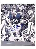 Joe DeLamielleure Autographed/Hand Signed Buffalo Bills 8x10 Photo with HOF 03 Inscription