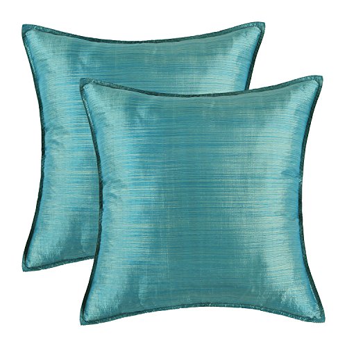 Set of 2 euphoria cushion covers pillows shells light weight dyed…