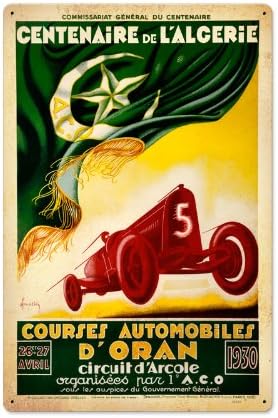 Jacques Grelley Century in Algeria Metal Sign