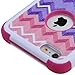 Iphone 6 plus case, Luckyphone (TM) Slim Fit IPhone 6 Plus (5.5 inch) Hybrid Triple Layer Tuff Verge Merge Shield Heavy Duty Hard Cover Dynamic Fitted Skin Case Symbiosis Protector + Clear LCD Screen Protector Shield Guard + Touch Screen Stylus Pen (Camo Wave/Hot Pink TUFF w/ stand)