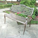 Elite Settee Bench Finish: Verdi Gray