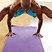 YogaRat Purple-Black 100% Microfiber Yoga Mat Towels - Length (24