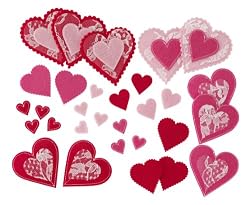 Martha Stewart Crafts Felt Heart And Lace Die-Cuts