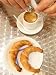 Coffee and Croissants, Ministro Pistarini Aeroparque Airport, Buenos Aires, Argentina...
