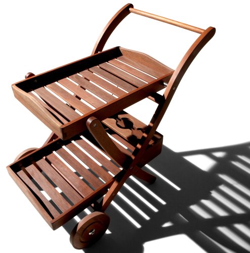 Strathwood Talbot Hardwood Bar Trolley